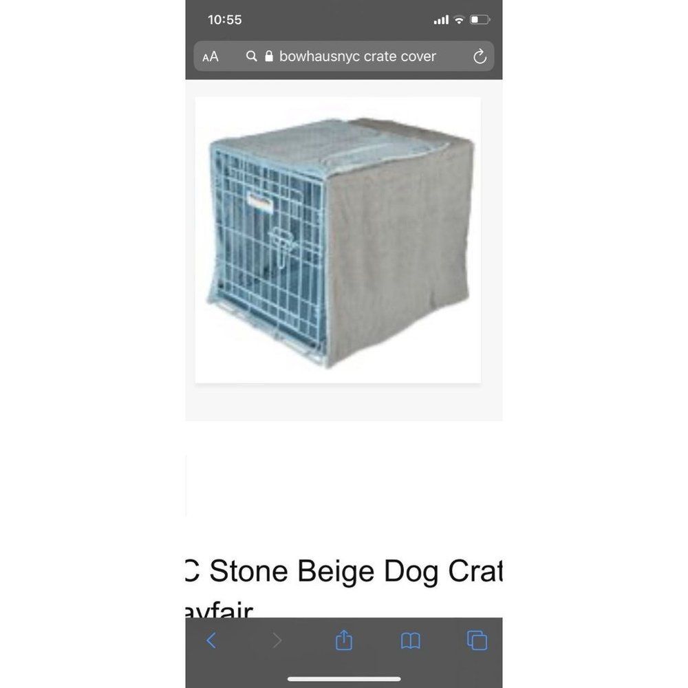 Bowhaus nyc dog pet crate cover small sm